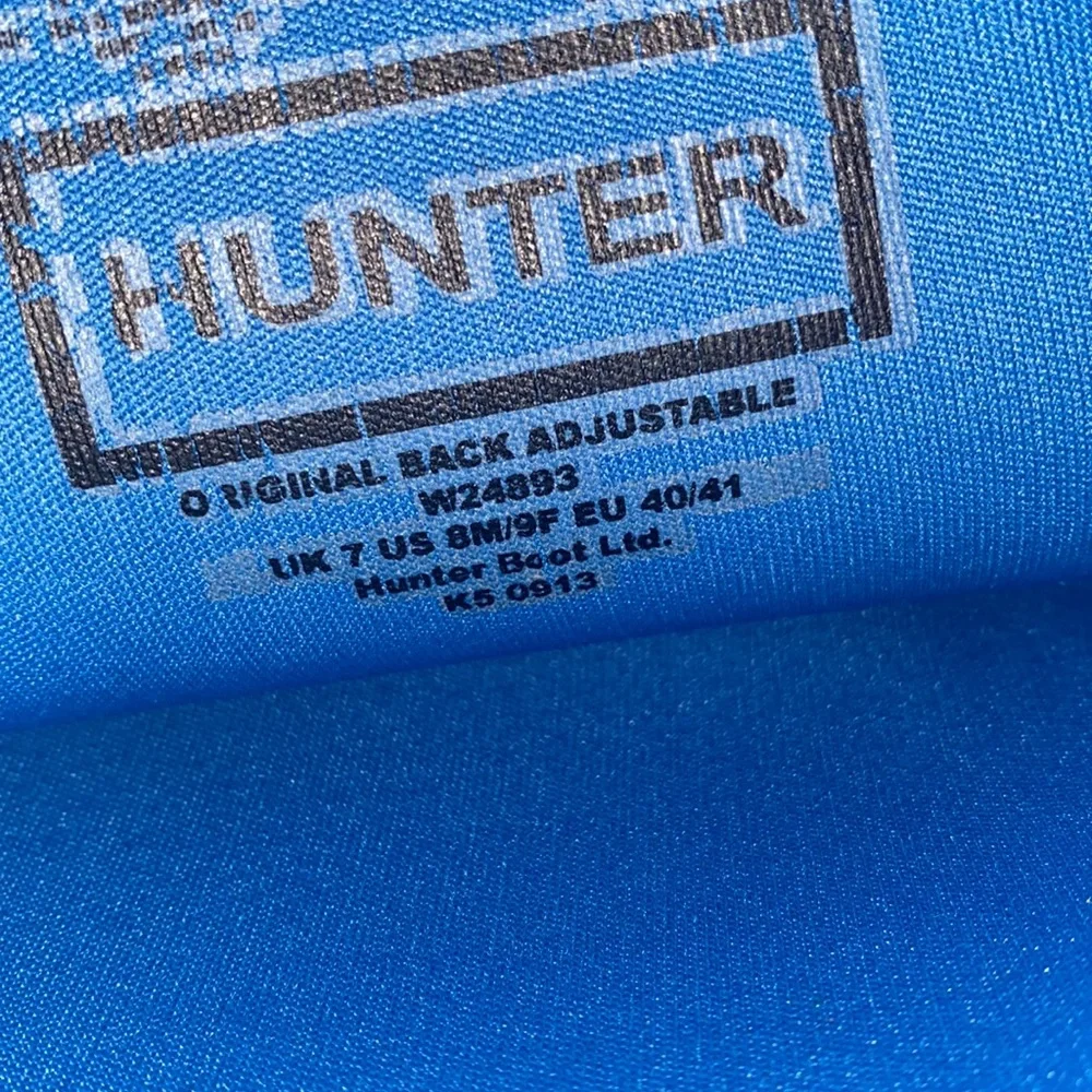 HUNTER blue tall rain boots - Picture 6 of 8